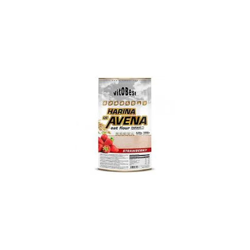 Harina Avena Sabor Fresa VITOBEST 1 kg | Farmacia Barata
