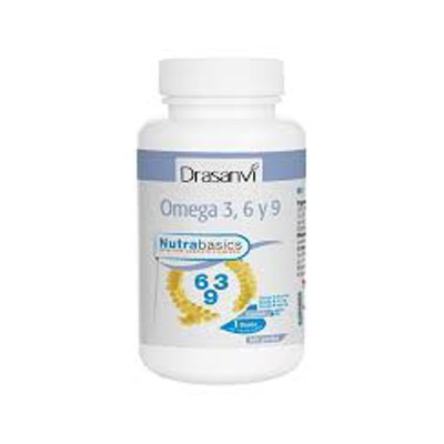 Drasanvi Omega 3, 6 y 9, 24 Perlas de Nutrabasics.