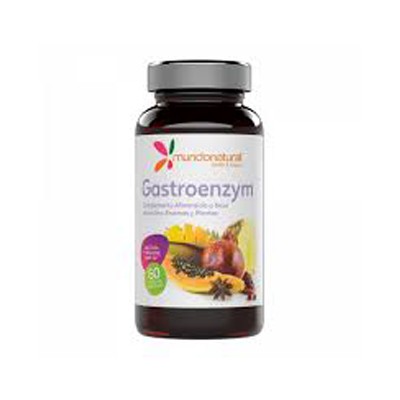Mundo Natural Gastroenzym, 60 Cápsulas.