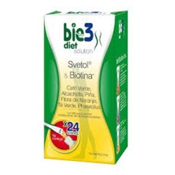 Bie3 Diet Solution, 24 sticks de Svetol y Biotina