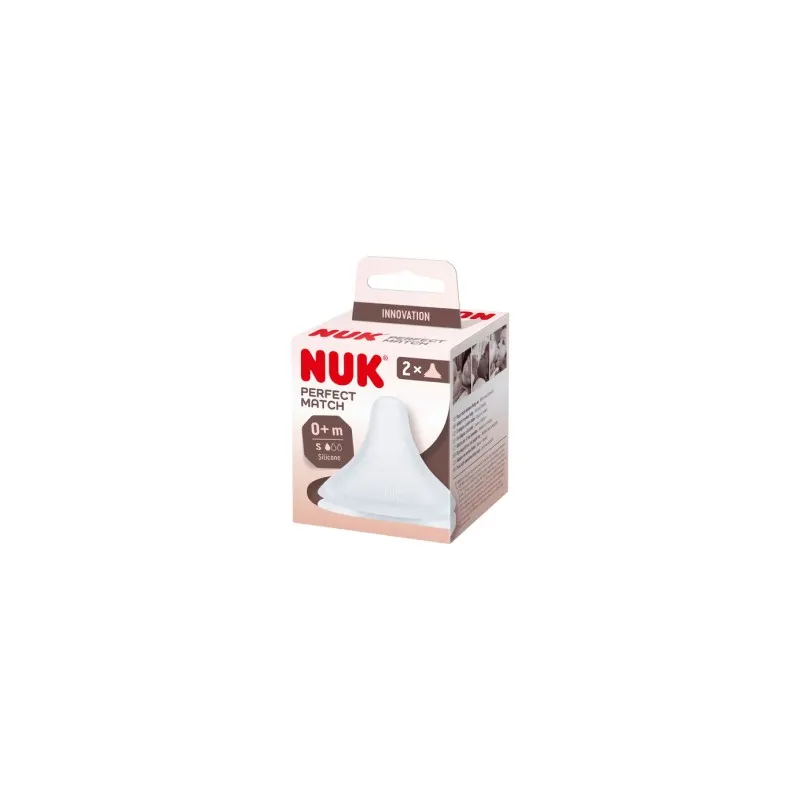 Nuk Tetina Silicona Anticolico Perfect Match Flujo S, 2 unidades Nuk Tetina Silicona Anticolico Perfect Match Flujo S, 2 unidades