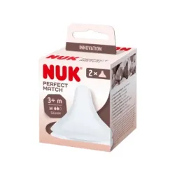 Nuk Tetina Silicona Anticolico Perfect Match Flujo M, 2 unidades Nuk Tetina Silicona Anticolico Perfect Match Flujo M, 2 unidades