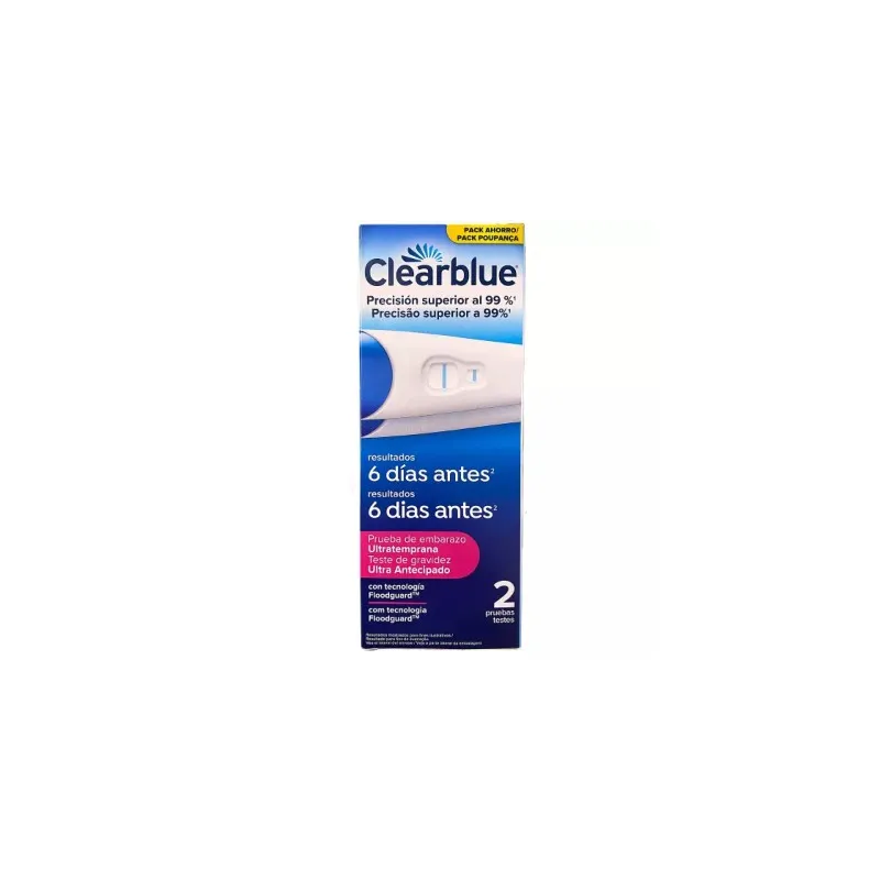 Clearblue Test de Embarazo Ultratemprana, 2 unidades