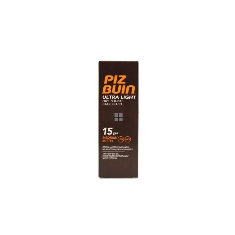 Piz Buin SPF15 Ultra Light Dry Touch Facial, 50ml.