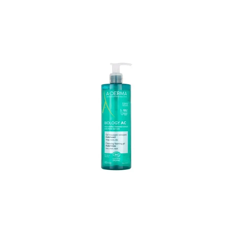 A-Derma Biology AC gel espumoso limpiador purificante, 400 ml