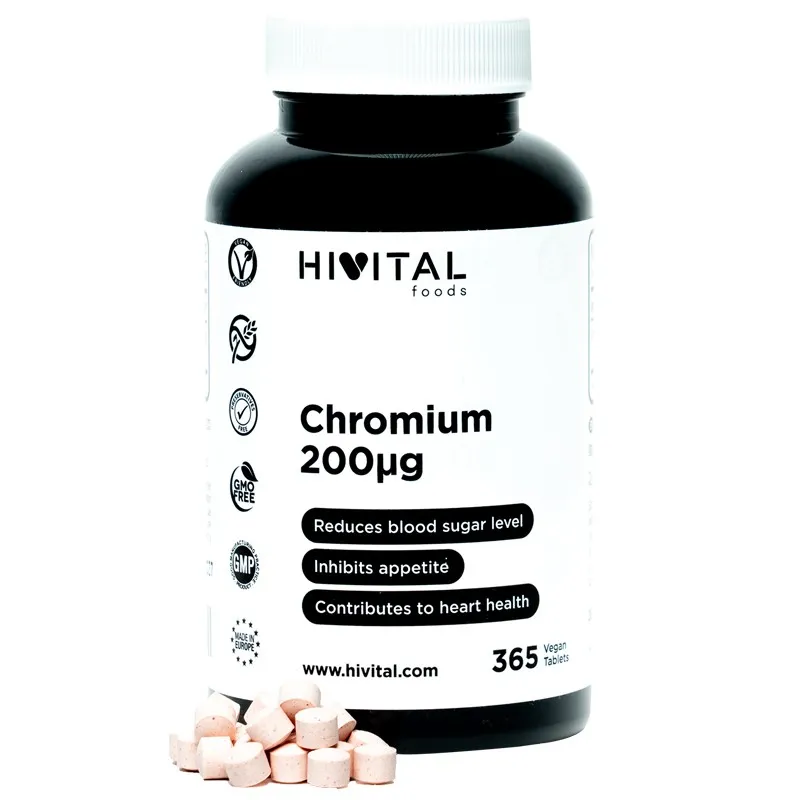 Hivital Cromo 200 mcg, 365 capsulas