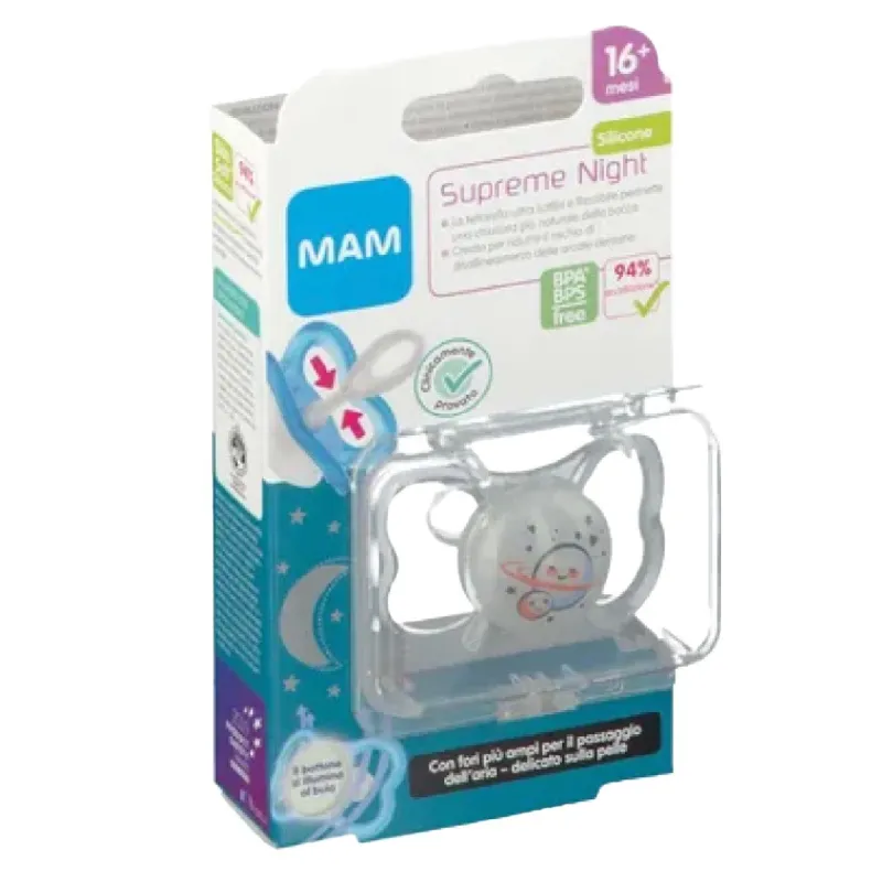 MAM SUPREME NIGHT CHUPETE SILICONA 16+ MESES MAM SUPREME NIGHT CHUPETE SILICONA 16+ MESES