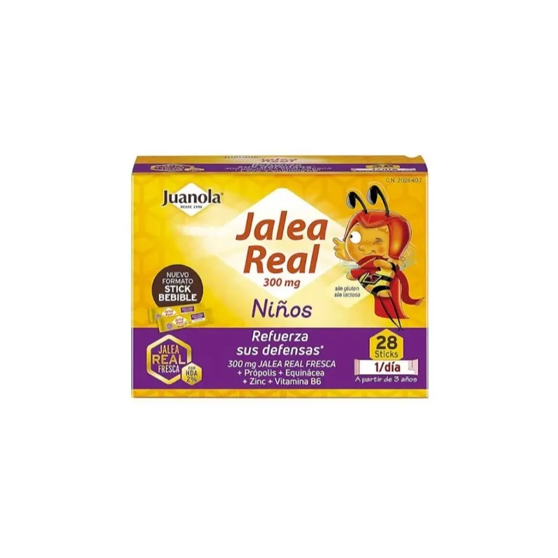 Juanola Jalea Real Niños Vitalidad y Defensas 28 sobres de 10 ml