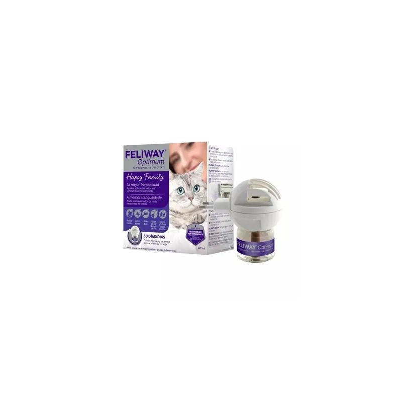 Feliway optimum difusor + recambio 48 ml