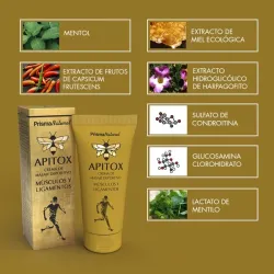 Apitox Crema de Masaje Deportivo ingredientes Apitox Crema de Masaje Deportivo ingredientes