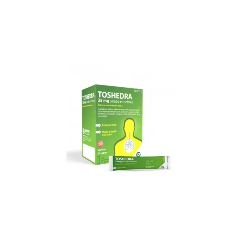 Toshedra 35mg Jarabe, 20 sobres de 5 ml Toshedra 35mg Jarabe, 20 sobres de 5 ml