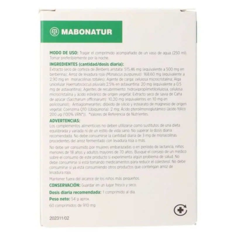 Mabo Lipid plus, 60 comprimidos Mabo Lipid plus, 60 comprimidos