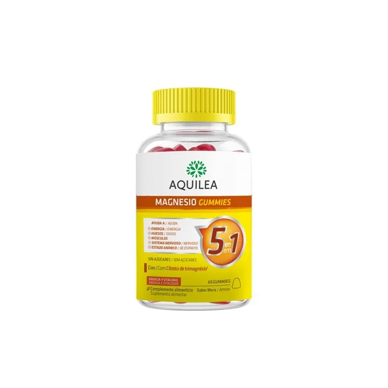 Aquilea Magnesio Sabor Mora, 60 gominolas Aquilea Magnesio Sabor Mora, 60 gominolas