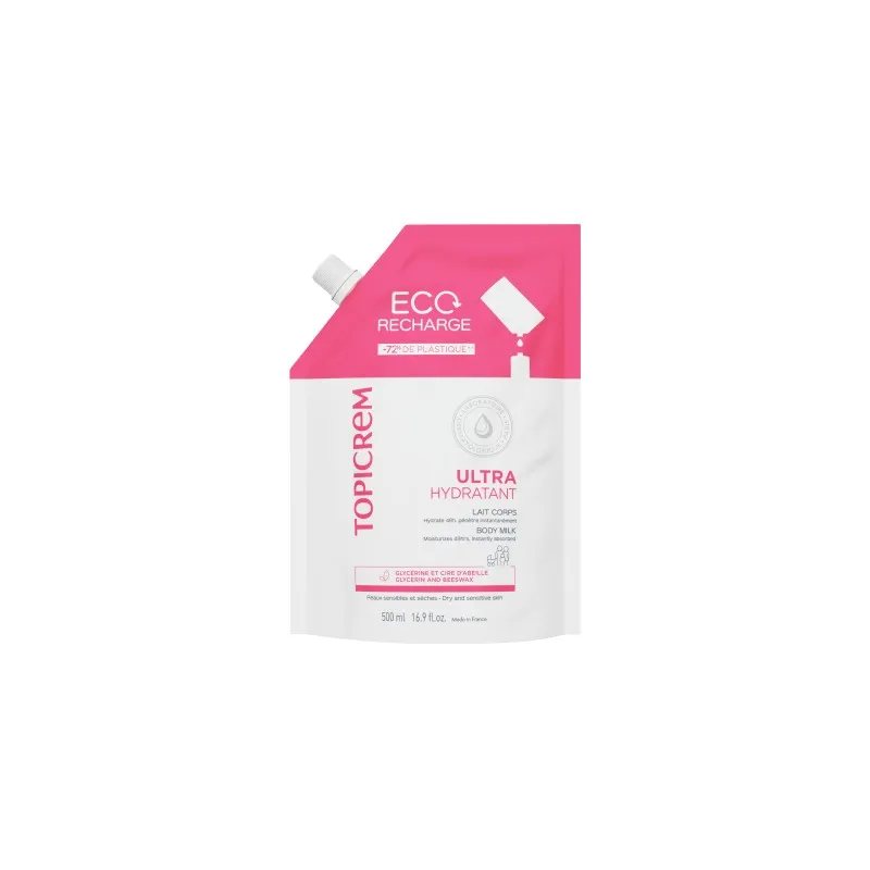 Topicrem UH Recarga Leche Ultra-Hidratante Corporal, 500 ml