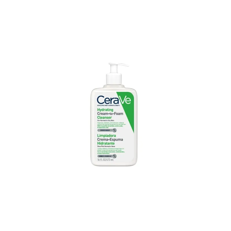 Cerave Gel Limpiador Cream To Foam, 473 ml