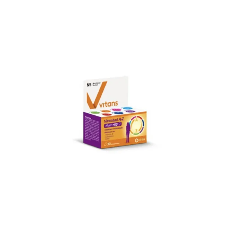 NS Vitans Vitalidad A-Z Mujer 50+, 30 comprimidos