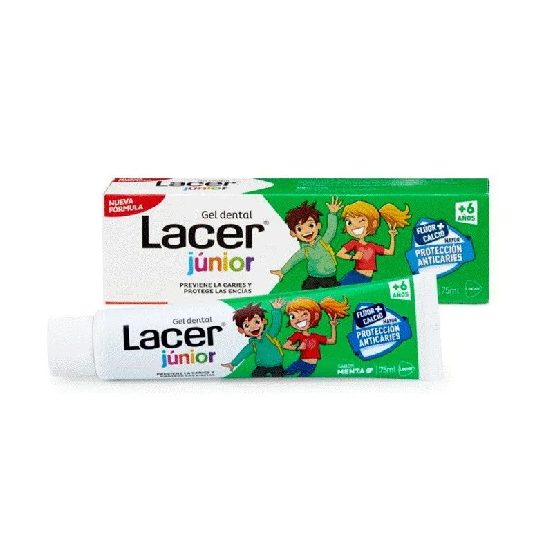 Lacer Junior Gel Dental Sabor Menta, 75ml Lacer Junior Gel Dental Sabor Menta, 75ml