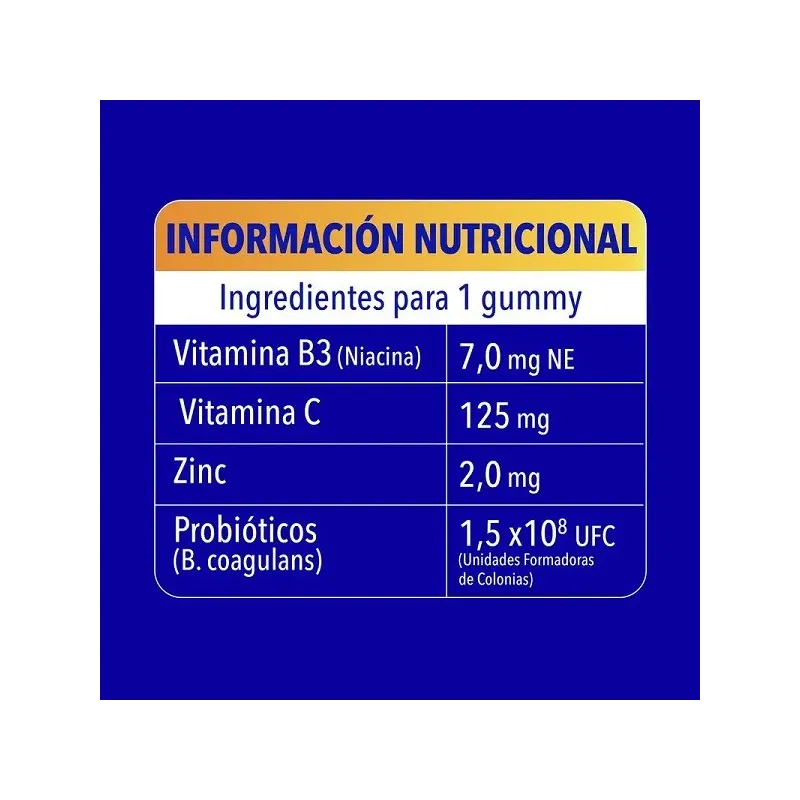 BION3 Defense gummies información nutricional BION3 Defense gummies información nutricional