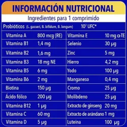 BION3 Energy 50+ información nutricional BION3 Energy 50+ información nutricional