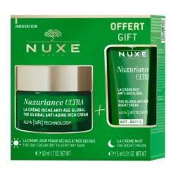 Cofre Antiedad Nuxe Nuxuriance Ultra Alfa 3R crema rica antiedad, 50 ml + Regalo Crema de noche 15  ml