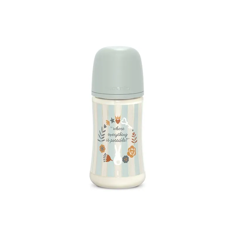 Suavinex Wonderland biberón azul tetina fisiológica SX PRO flujo medio, 270 ml Suavinex Wonderland biberón azul tetina fisiológica SX PRO flujo medio, 270 ml
