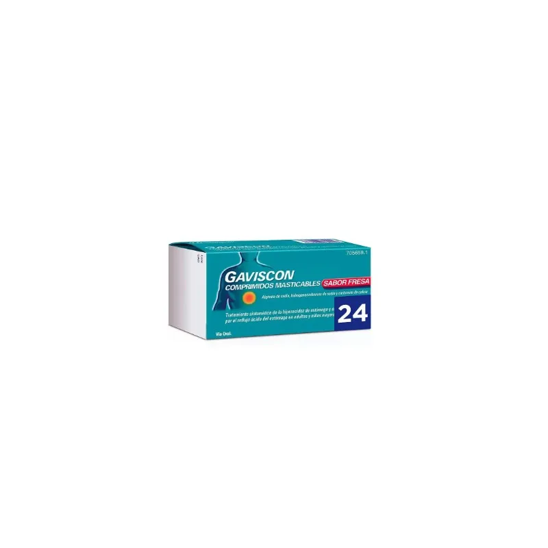 Gaviscon Sabor Fresa, 48 comprimidos masticables Gaviscon Sabor Fresa, 48 comprimidos masticables