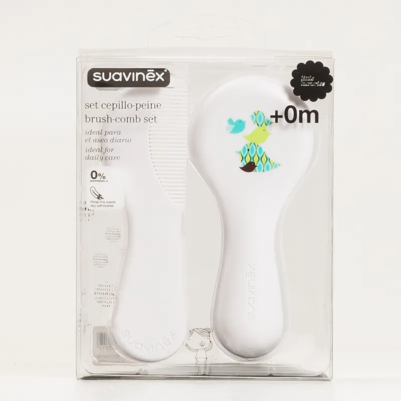 Set de cepillo y peine Suavinex blanco Set de cepillo y peine Suavinex blanco