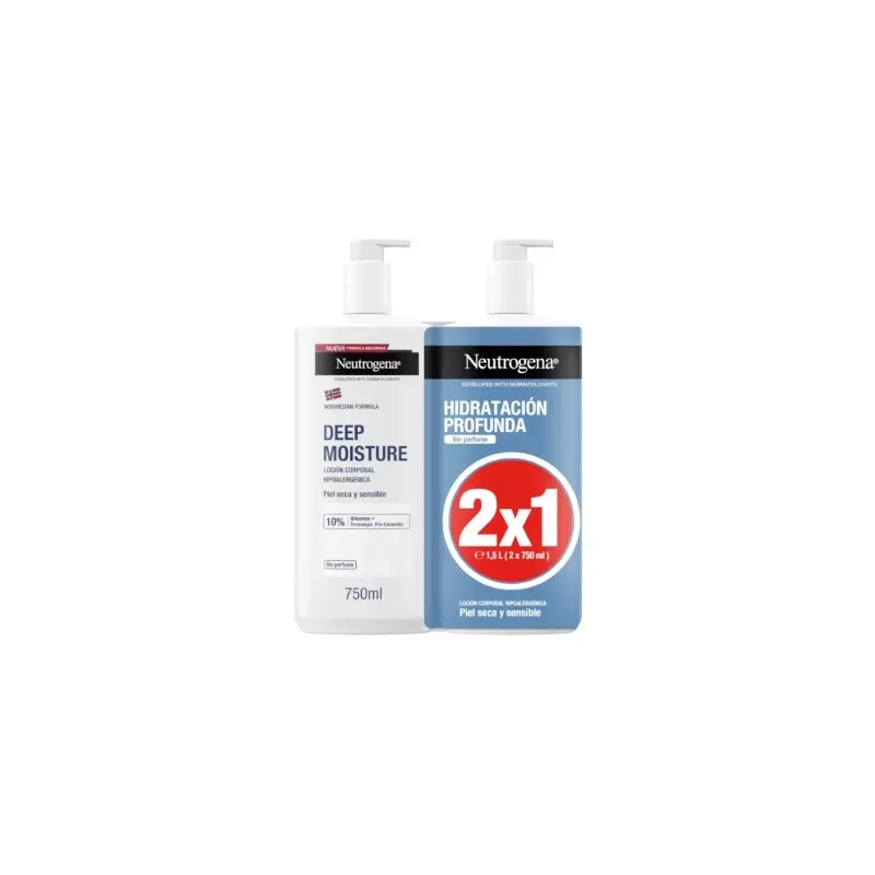 Neutrogena Locion Corporal Hidratante Piel Sensible, 750 ml