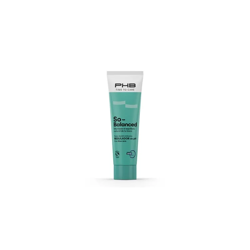 PHB Time to Care So Balanced Dentifrico Sabor Menta Suave, 75 ml