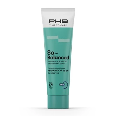 PHB Time to Care So Balanced Dentifrico Sabor Menta Suave, 75 ml