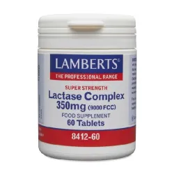 LAMBERTS complejo lactasa 350 mg 9000 FCC, 60 comprimidos