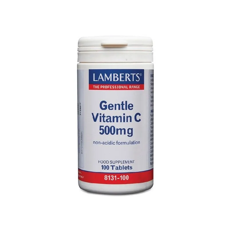 LAMBERTS Vitamina C 500 mg. No Ácida, 100 comprimidos. LAMBERTS Vitamina C 500 mg. No Ácida, 100 comprimidos.