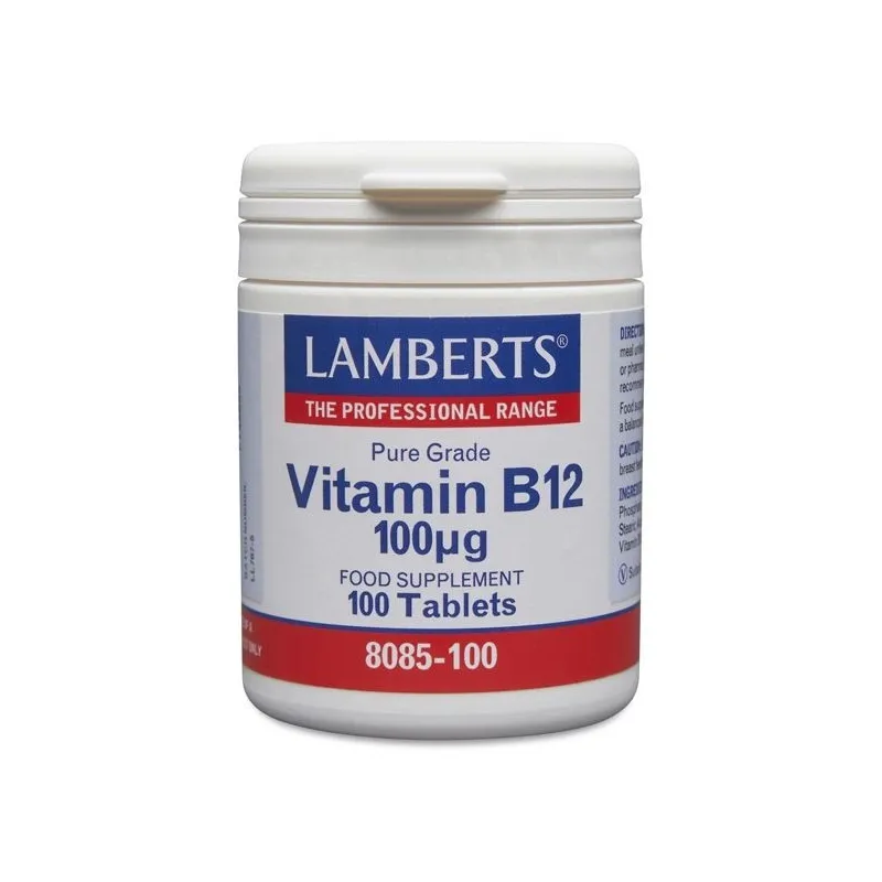 LAMBERTS Vitamina B12 100 µg, 100 comprimidos.