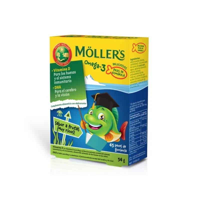 Moller's Omega-3, 45 peces de gominola
