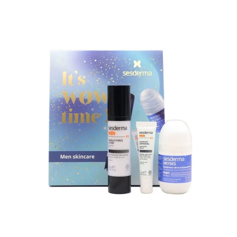 Sesderma Men skincare: pack OFERTA Absolut Force Loción 50 ml + Contorno Ojos 15 ml + Dryses Desodorante 75 ml