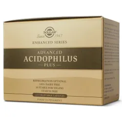 Solgar Advanced Acidophilus Plus, 120 Cápsulas Vegetales. Solgar Advanced Acidophilus Plus, 120 Cápsulas Vegetales.