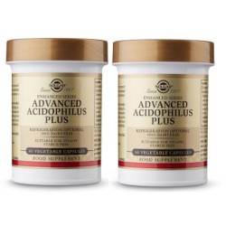 Solgar Advanced Acidophilus Plus, 120 Cápsulas Vegetales.
