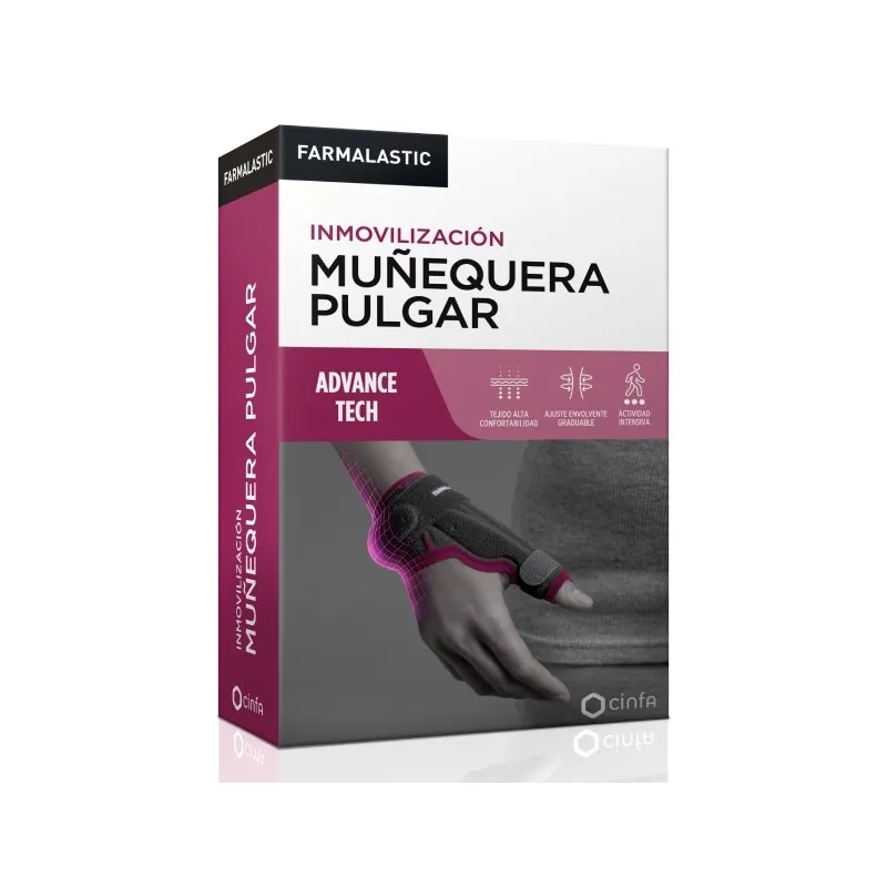 Farmalastic Advance Tech inmovilización muñequera pulgar Talla 1, 1 unidad Farmalastic Advance Tech inmovilización muñequera pulgar Talla 1, 1 unidad