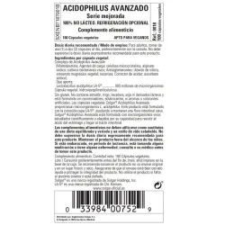 Solgar Acidophilus Avanzado no Lácteo, 100 Cápsulas Vegetales. Solgar Acidophilus Avanzado no Lácteo, 100 Cápsulas Vegetales.