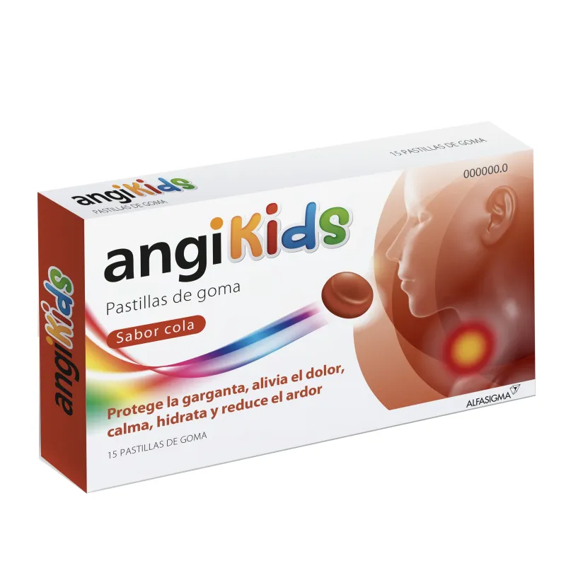 Angikids  sabor cola, 15 pastillas de goma