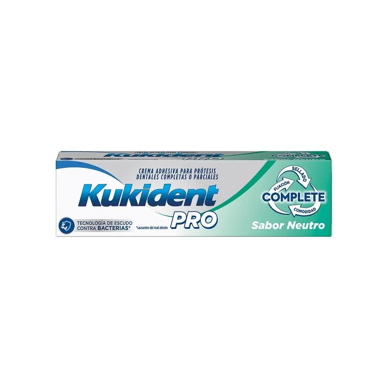 Kukident PRO complete crema adhesiva sabor neutro, 47 g
