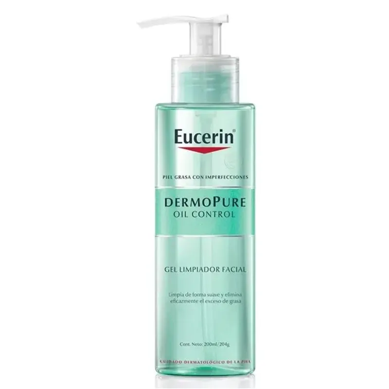 Eucerin Dermopure Oil Control Gel Limpiador facial 200 ml | Farmacia Barata