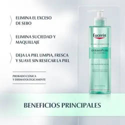 Eucerin Dermopure gel limpiador facial, 400 ml | Farmacia Barata