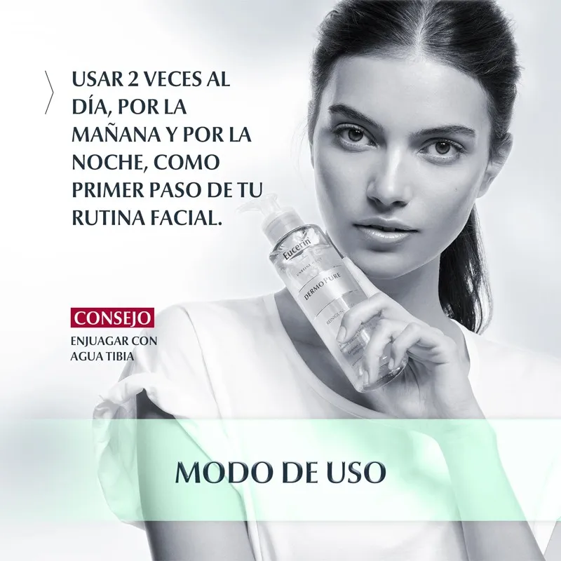 Eucerin Dermopure gel limpiador facial, 400 ml | Farmacia Barata