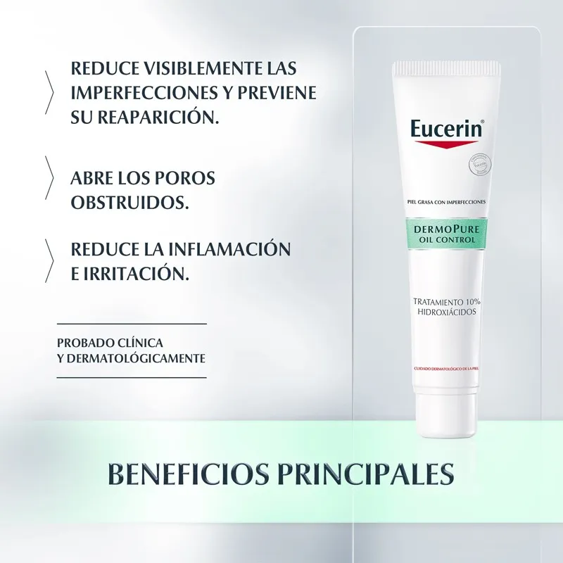 Eucerin DermoPure Oil Control Tratamiento 10% hidroxiácidos, 40ml | Farmacia Barata Eucerin DermoPure Oil Control Tratamiento 10% hidroxiácidos, 40ml | Farmacia Barata