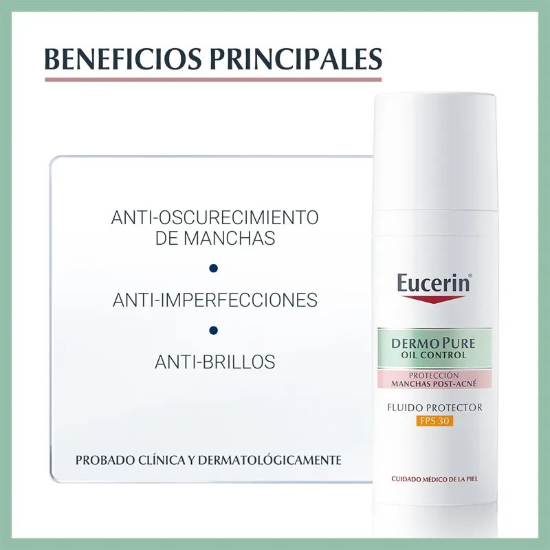 Eucerin Dermopure oil control fluido protector FPS 30, 50 ml
