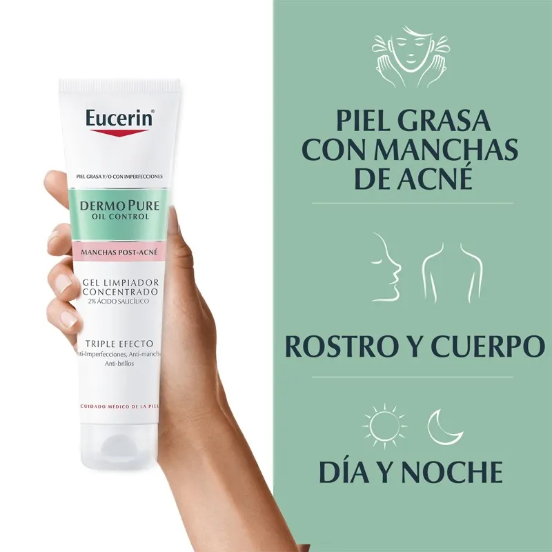 Eucerin Dermopure oil control gel limpiador concentrado triple efecto, 150 ml Eucerin Dermopure oil control gel limpiador concentrado triple efecto, 150 ml
