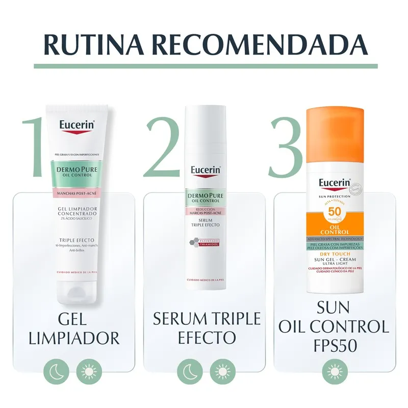 Eucerin Dermopure oil control gel limpiador concentrado triple efecto, 150 ml Eucerin Dermopure oil control gel limpiador concentrado triple efecto, 150 ml