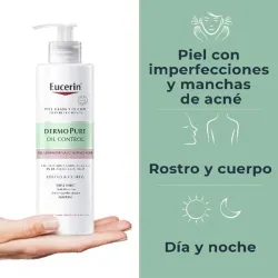 Eucerin Dermopure Gel Limpiador Concentrado Triple Efecto, 400 ml Eucerin Dermopure Gel Limpiador Concentrado Triple Efecto, 400 ml