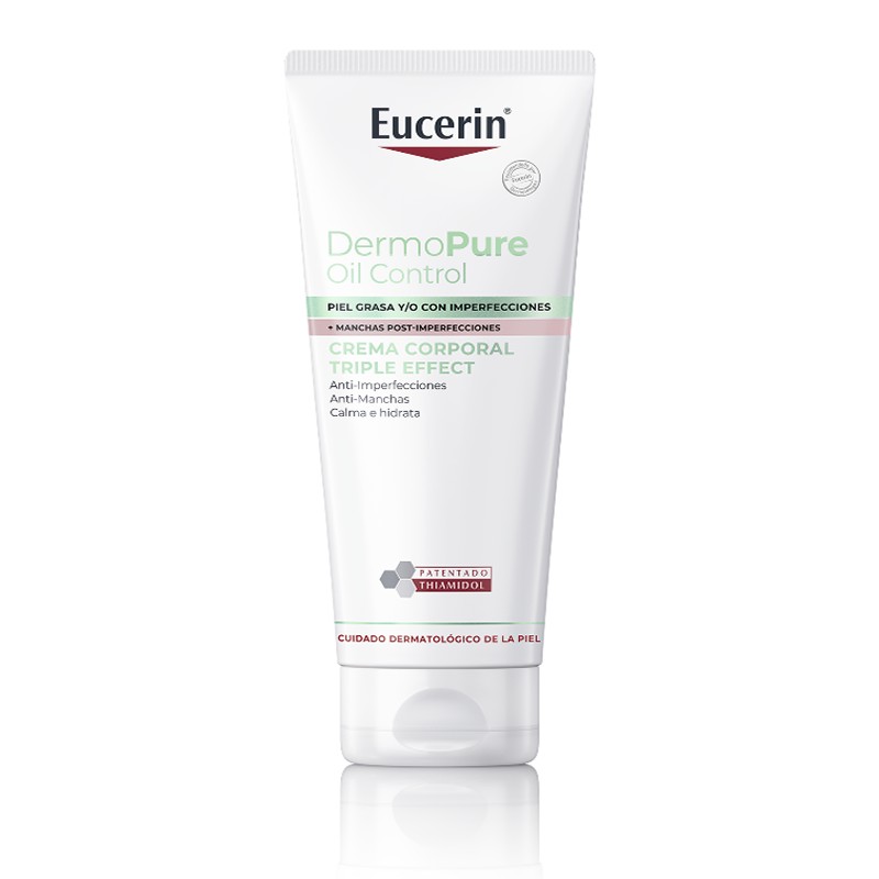 Eucerin Dermopure Oil Control crema corporal triple efecto, 200 ml